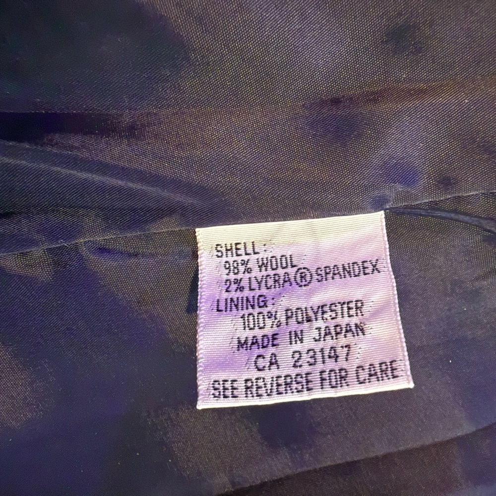 Talbots Classic Women’s Navy Wool Suit, 8P - Picture 8 of 12